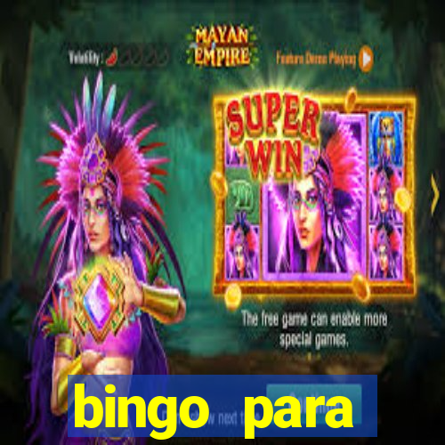 bingo para despedida de solteira para imprimir